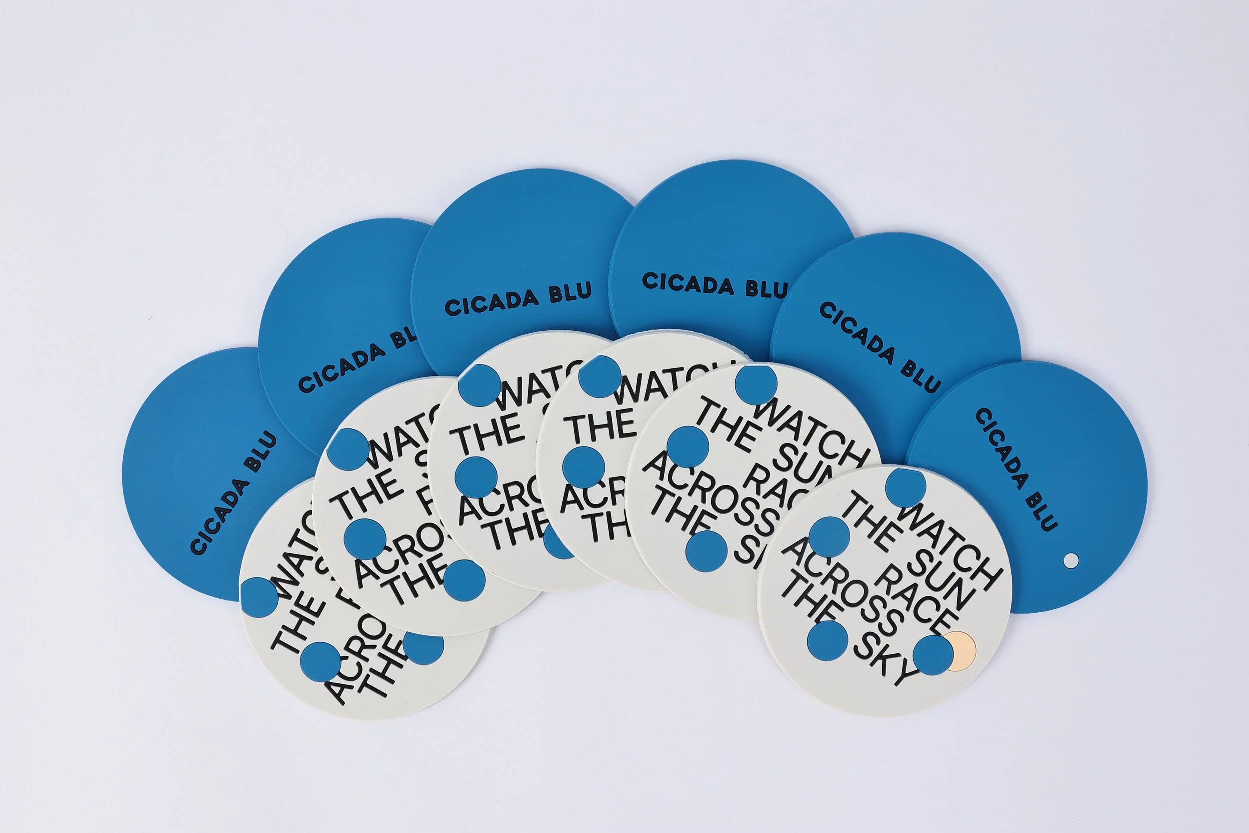 The Star Grand Brisbane Custom cicada blue pvc coaster