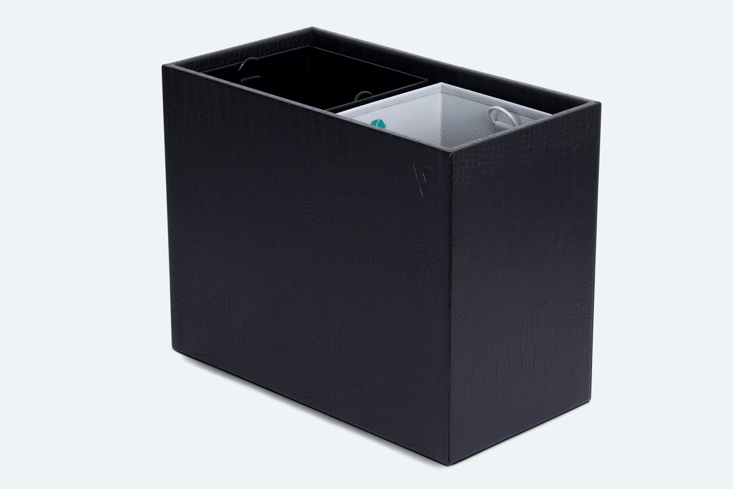 VIEW---double-bin-black-crocodile-pattern-leather-hotel-hospitality-product-creation-custom-design-develop-deliver-consultantspr.com-1-re.jpg