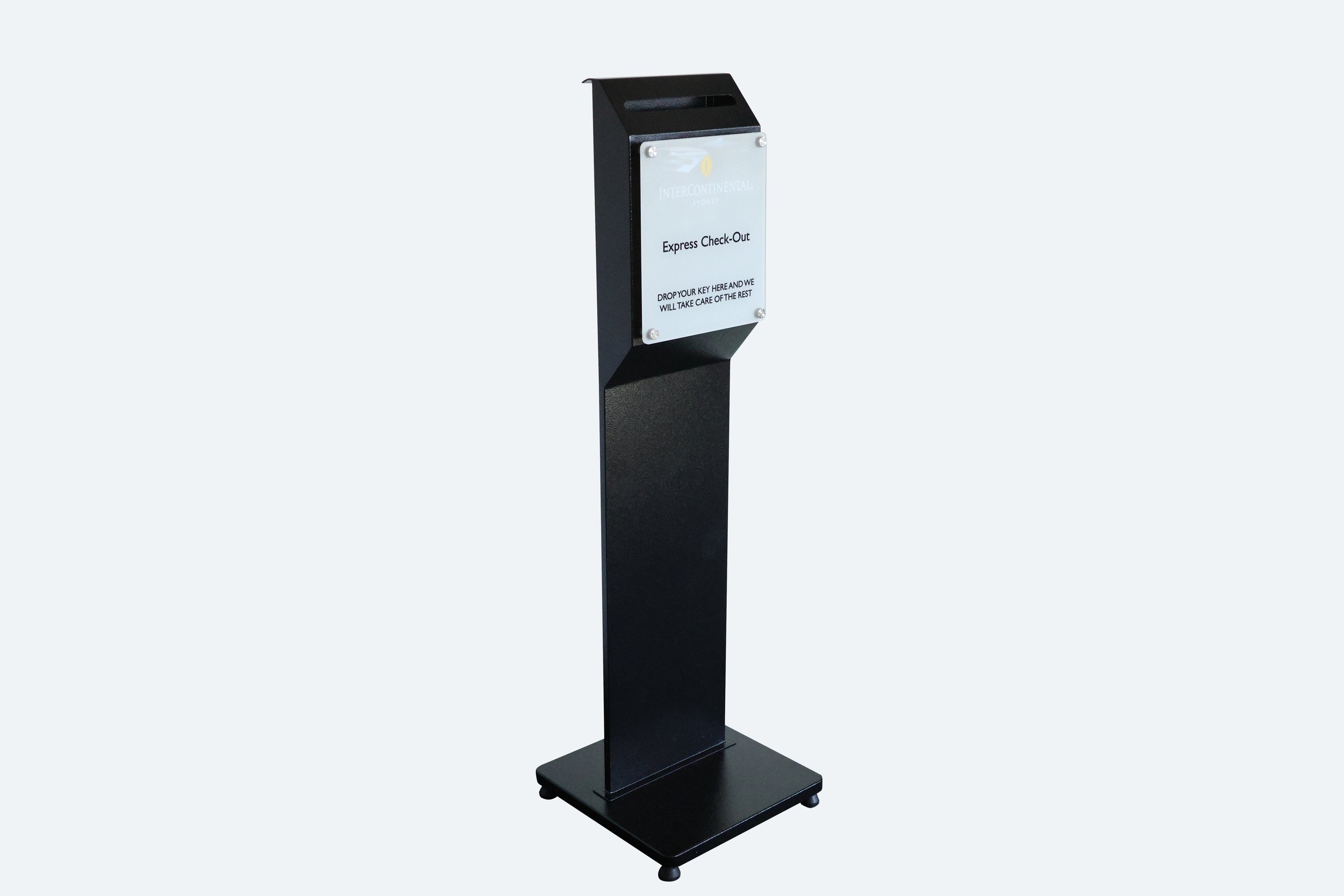 INT185 - express-checkout-free-standing-box-360x360x1215mm-black-steel-powder-coated-ss-cool-grey-digital-printed-acrylic-signage-ics--premium-hotel-product-specialists-creation-custom-design-develop-deliver-consultantspr-final-9.JPG