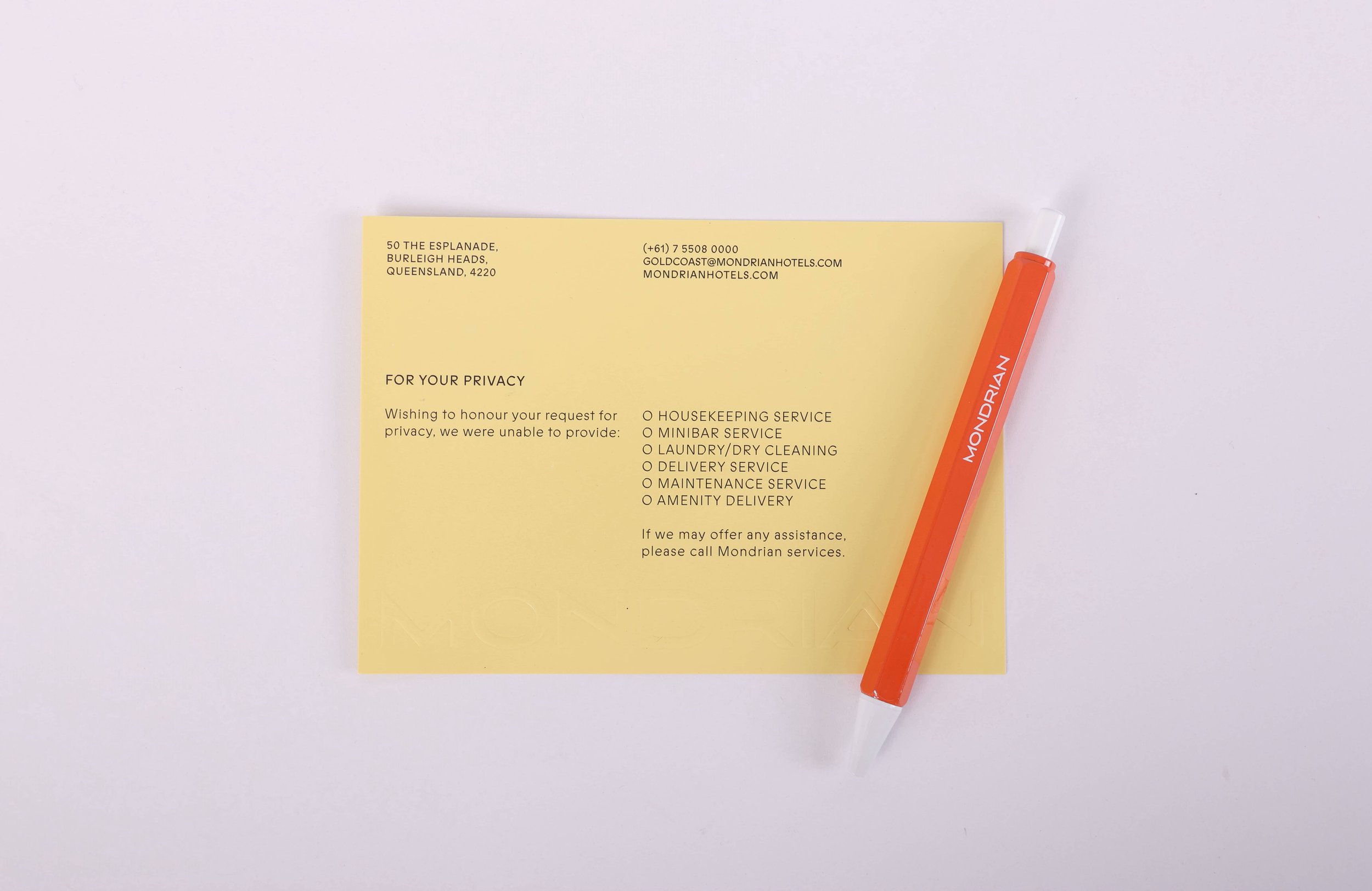 Mondrian Gold Coast Custom