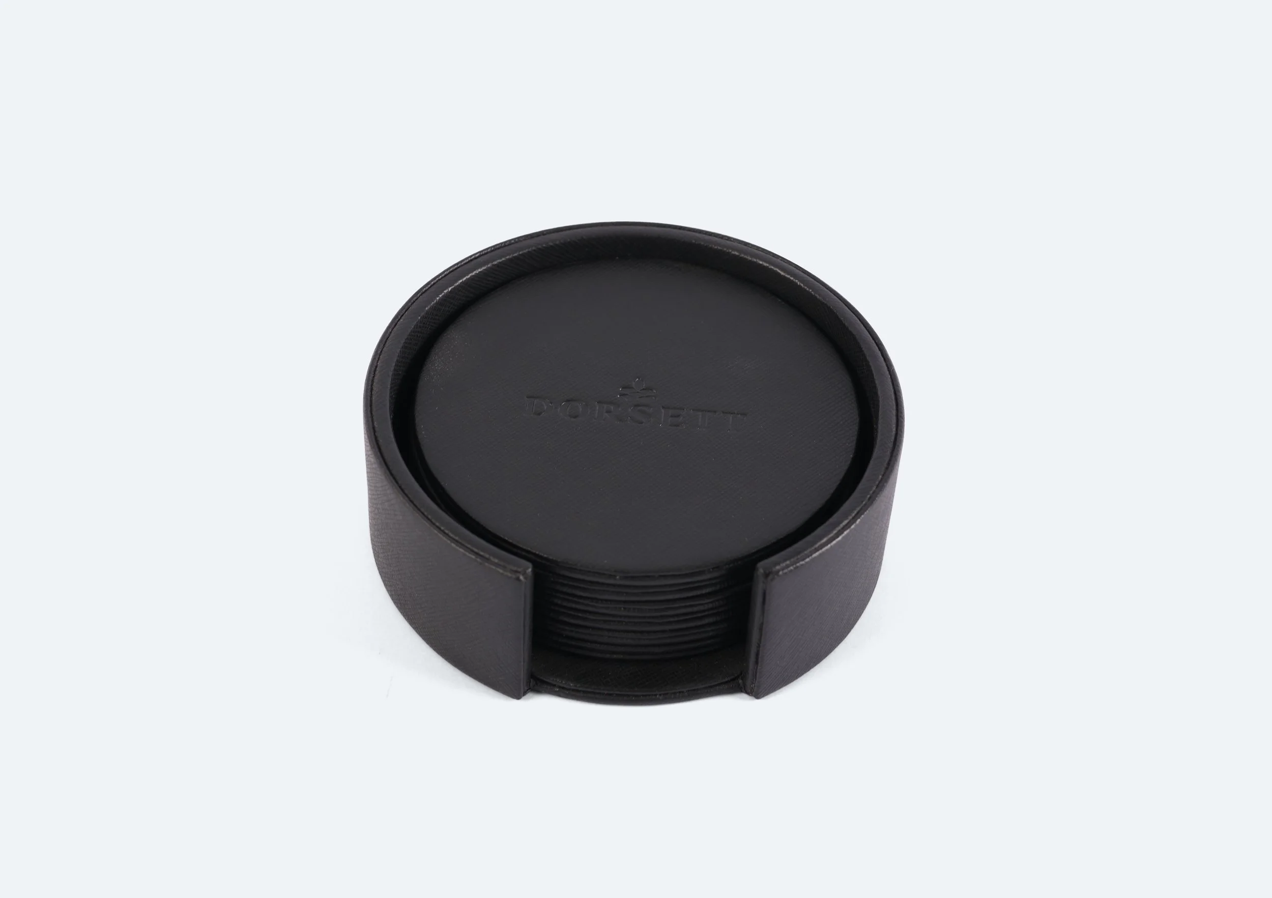 DOR011 - coaster-holder-black-debossed-vegan-leather-premium-hotel-product-specialists-creation-custom-design-develop-deliver-consultantspr-sample-7.JPG