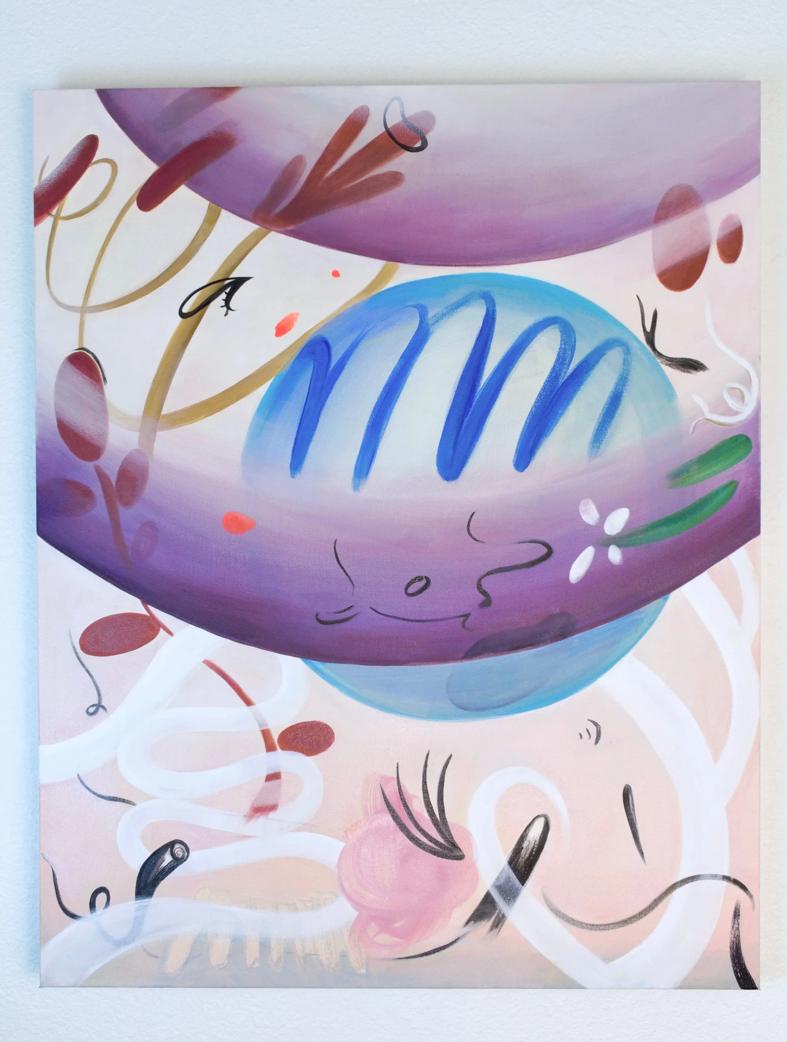 Field Notes, 30x24 in, 2026, Acrylic and oil on canvas