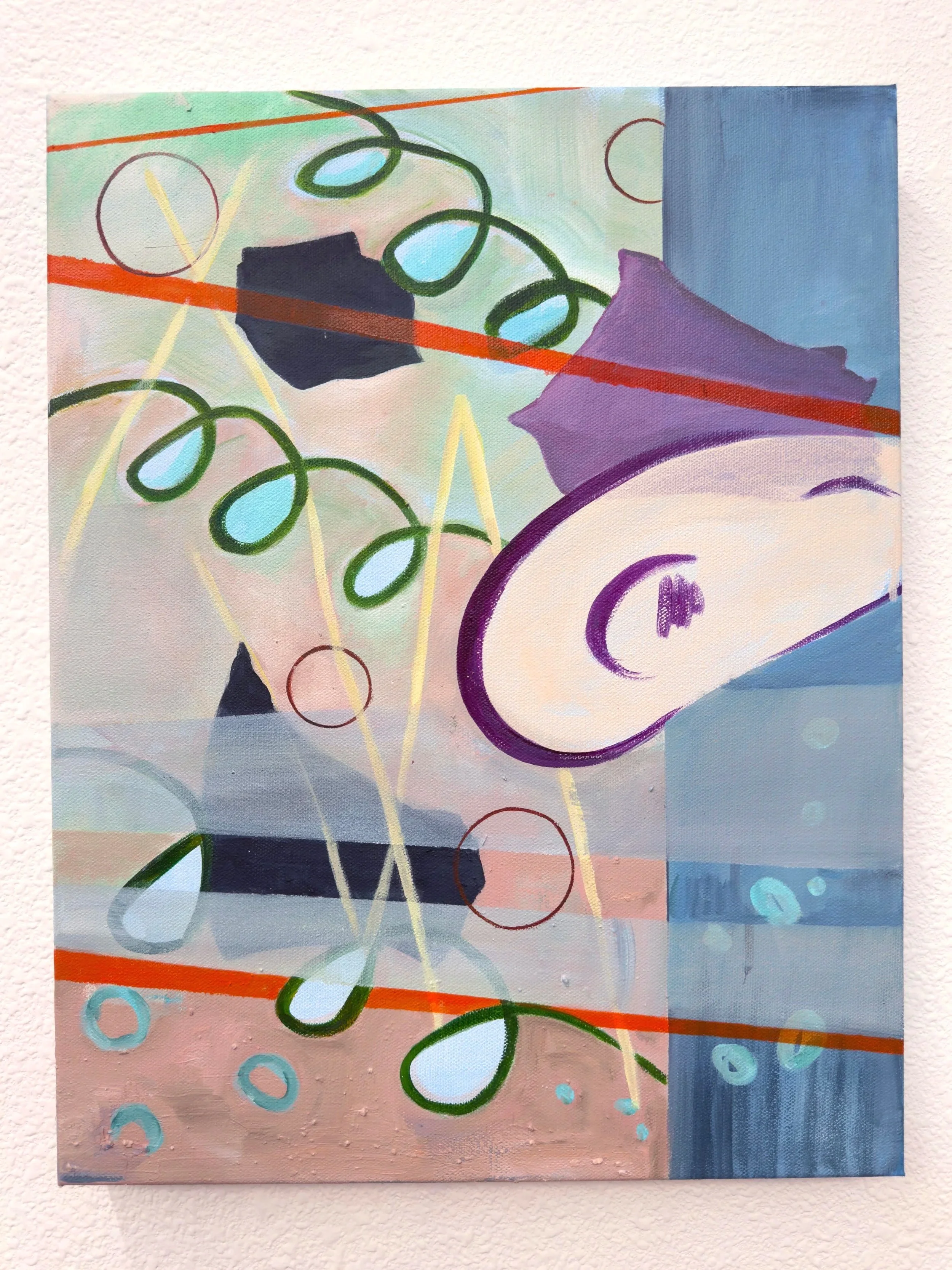Grammar II, 2026, Acrylic on canvas, 18x14 in