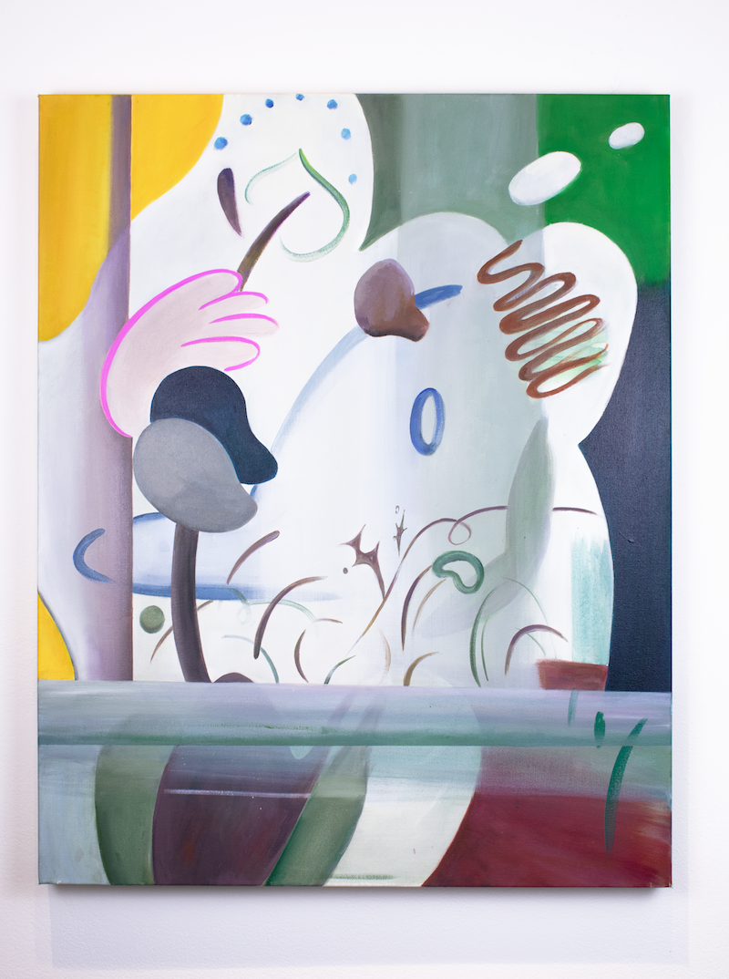 Shape of Knowing, 30x24 in, 2026, Acrylic and oil on canvas