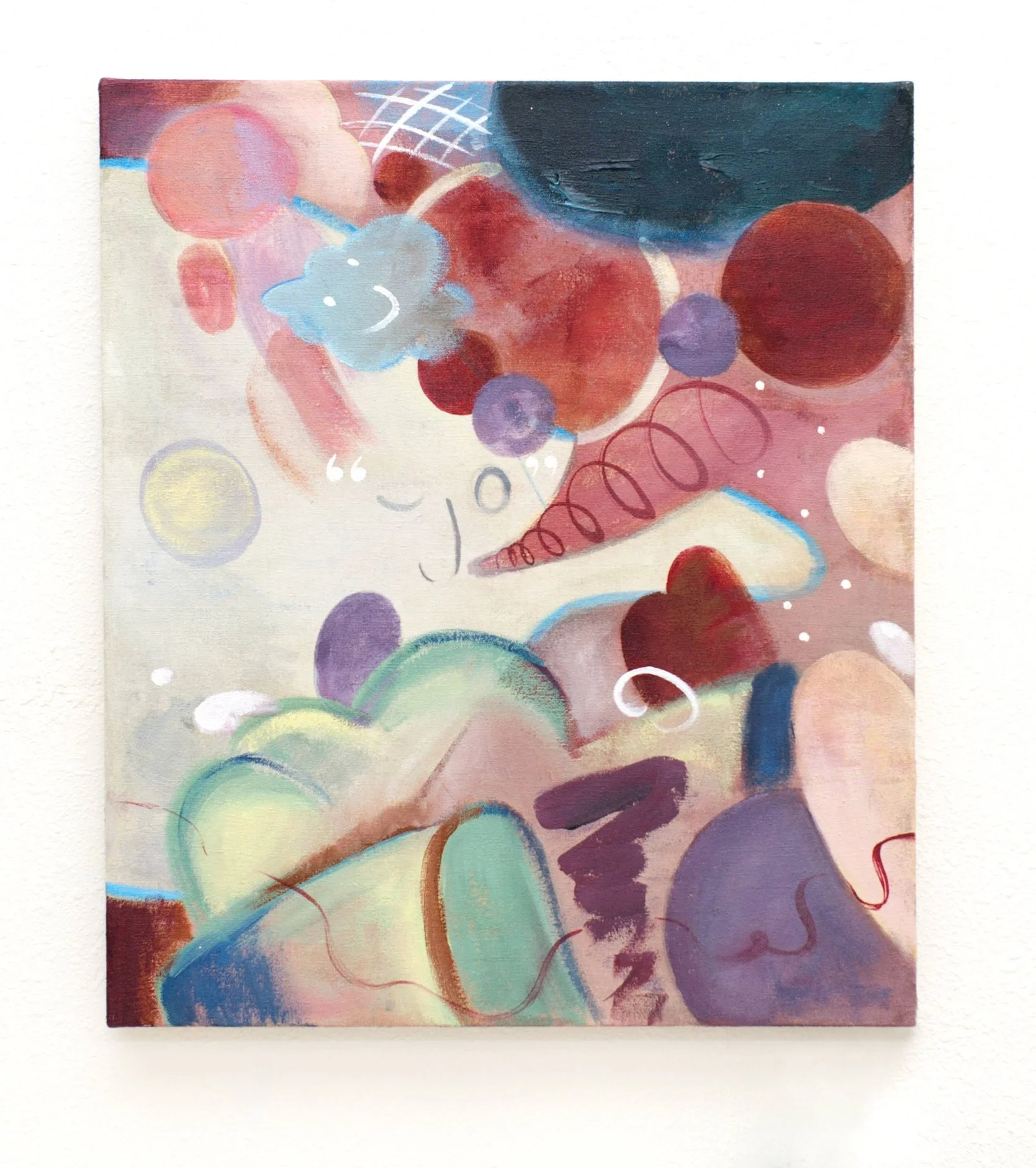Everything Found, Nothing Places, 2026, Acrylic on canvas, 24x18 in