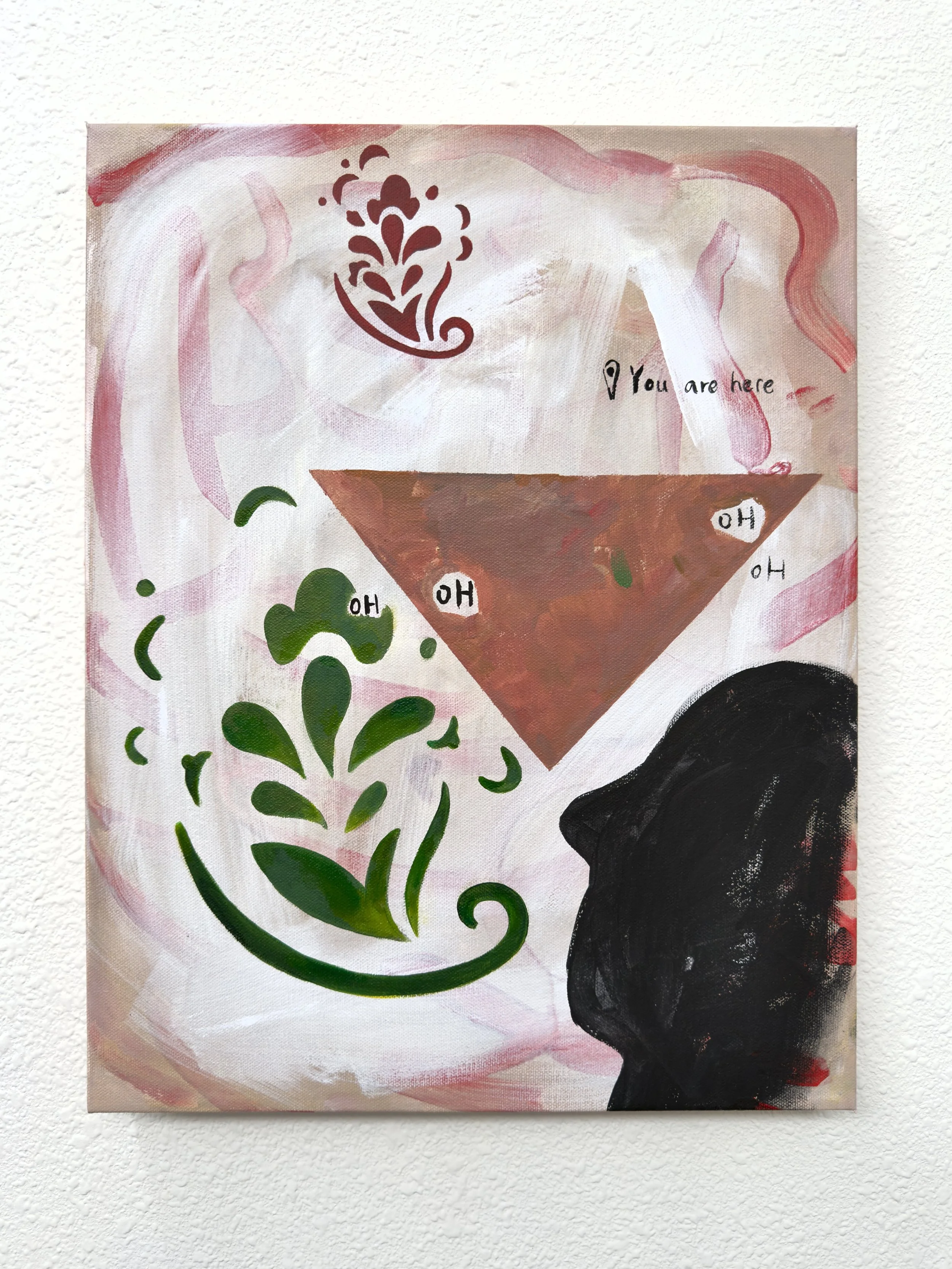 Honey, I'm home,  2026, Acrylic on canvas, 18x14 in