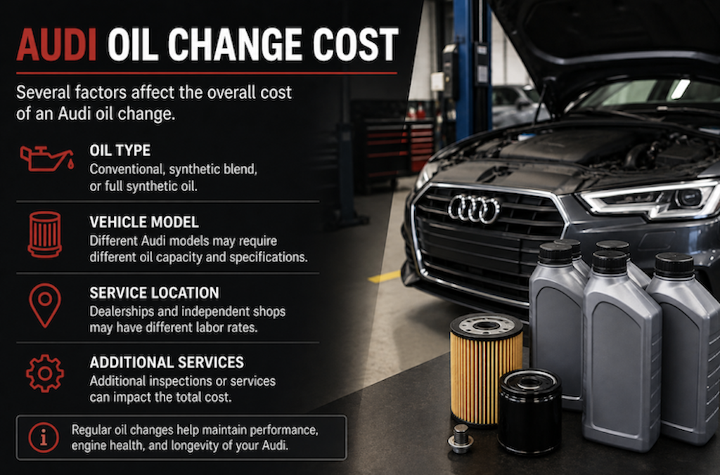 Audi Oil Change Cost at the Dealership