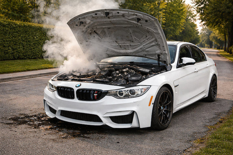 Car with a Blown Engine