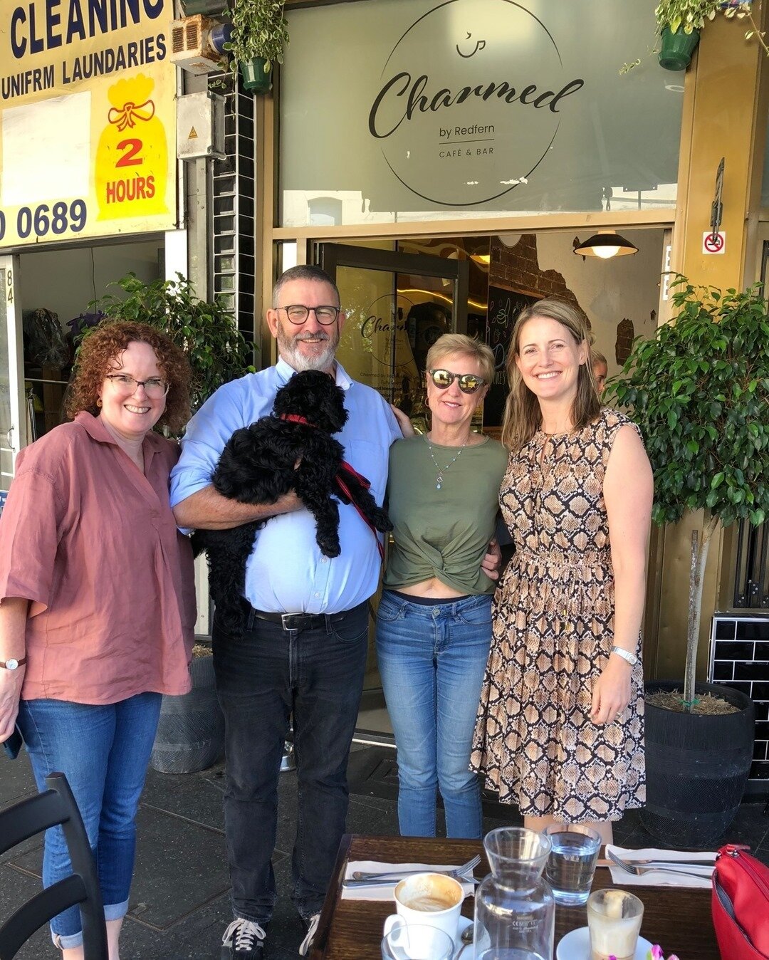 Charmed by Redfern owners, Peter and Cathy, welcome the newest member of the team: Murphy! 🐶⠀⠀⠀⠀⠀⠀⠀⠀⠀
Murphy is a hard worker, except when he needs a nap. He's very food-motivated, so we think he's a foodie. We try to keep him away from the coffee t