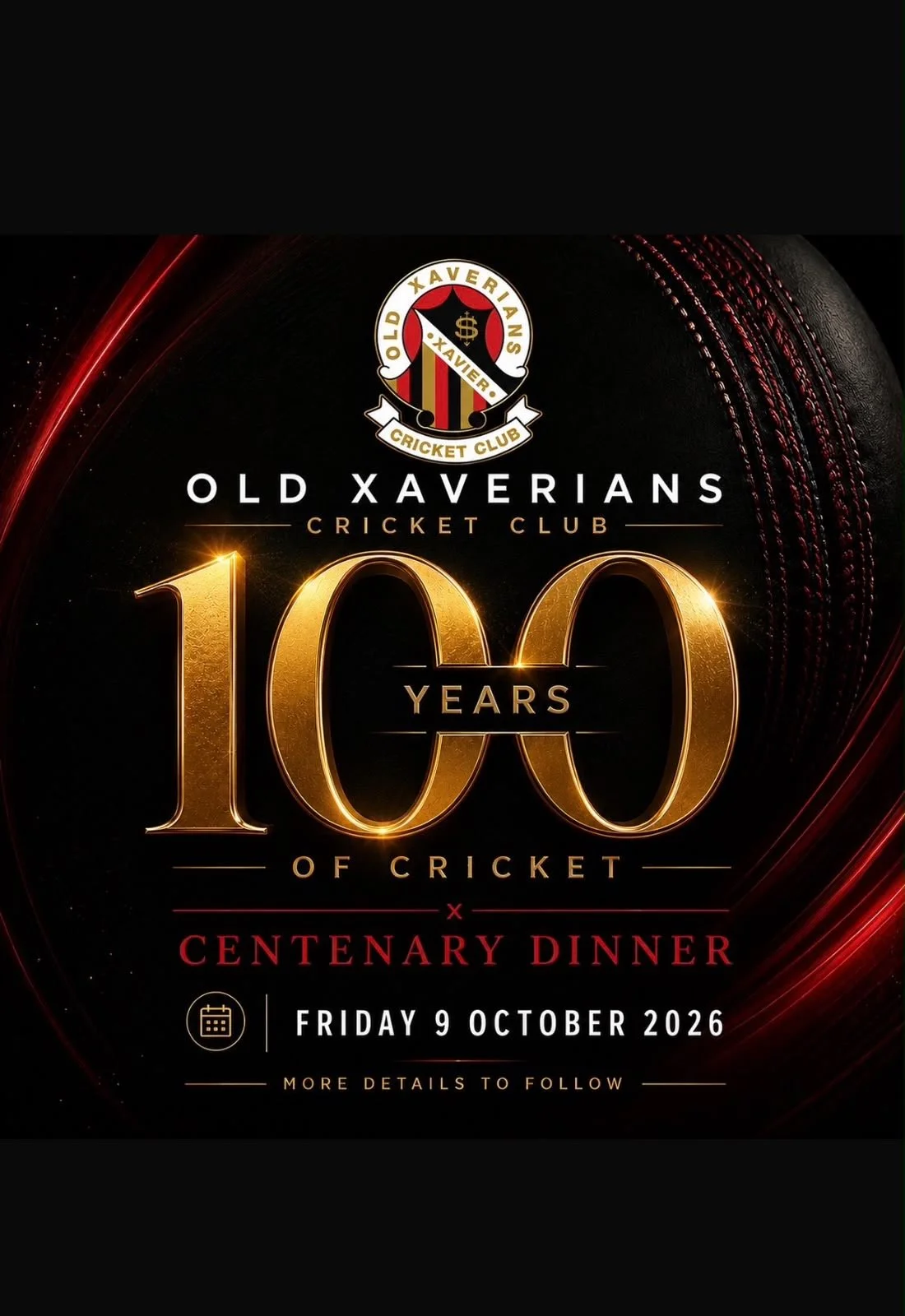 OXCC Centenary Dinner: Book Here