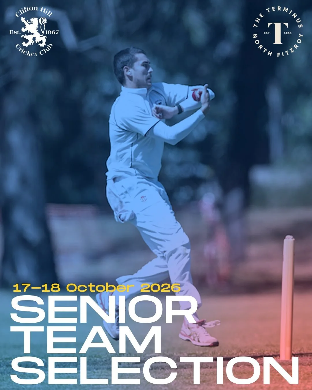 Senior team selection brought to you by @terminushotelfn 🏏

#GoHillers #CHCC #CliftonHillCricketClub #CliftonHill #3068 @cricketvictoria @cricketcomau @thisgirlcanvic @pizzashop.ch @communitybankcliftonhill @terminushotelfn @ivanhoe_meats