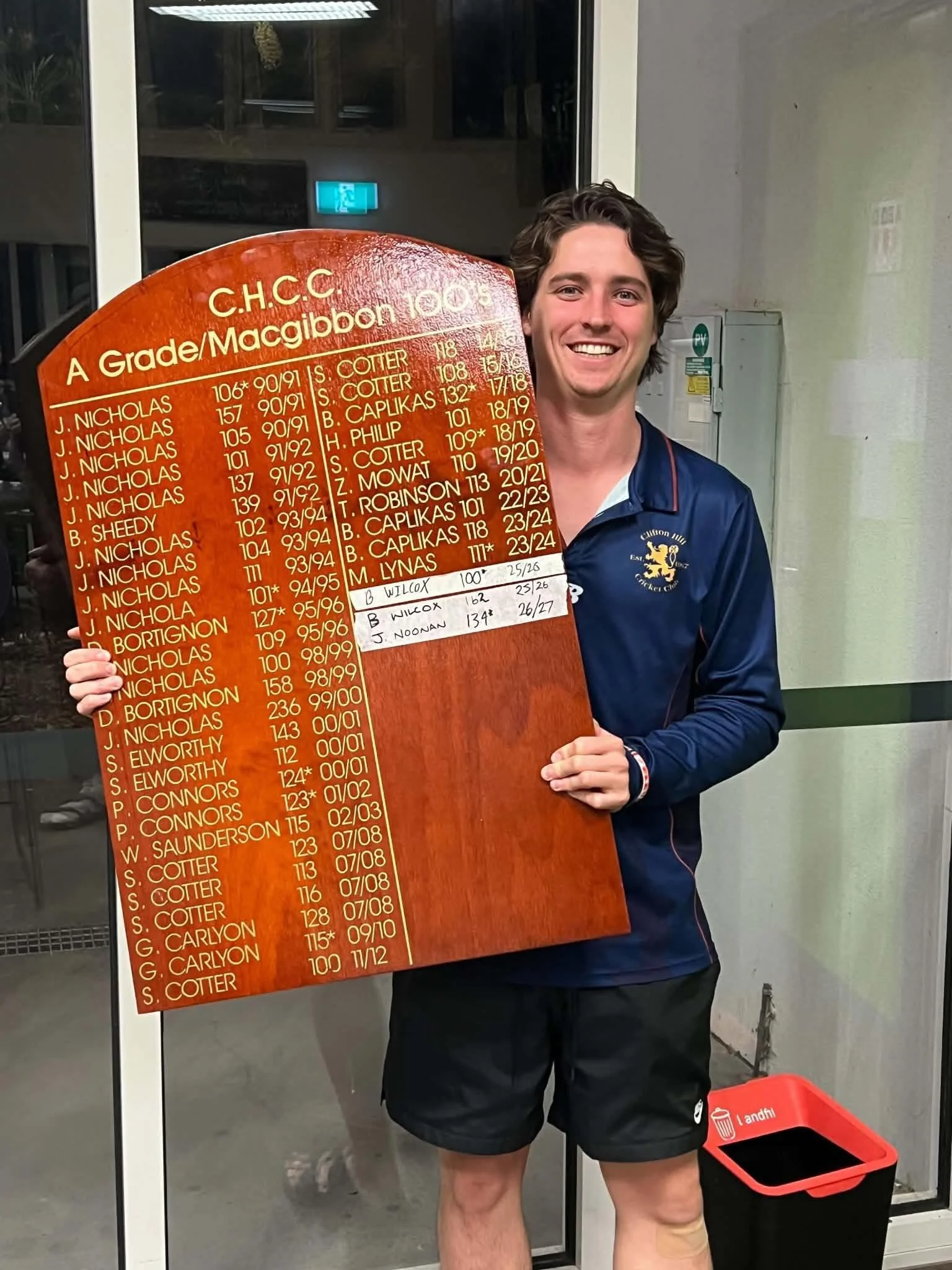 SHOUTOUTS!!! ⭐️⭐️

In the most recent match, Jack Noonan got himself a prized spot on our honour board with an impressive 1st XI 100 - what an insane effort!

Also massive well done to Kit Balnave with 100 on debut!! What a way to start!

We're super