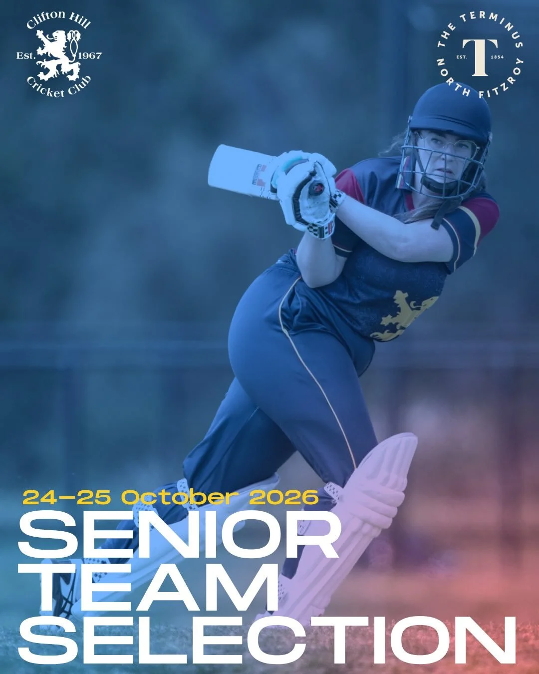 Senior team selection brought to you by @terminushotelfn 🍔

The women&rsquo;s 1st XI, men&rsquo;s 4th &amp; 5th XIs all play home games this weekend while the men&rsquo;s 1s, 2s &amp; 3s continue their two-day matches 🏏 

#GoHillers #CHCC #CliftonH