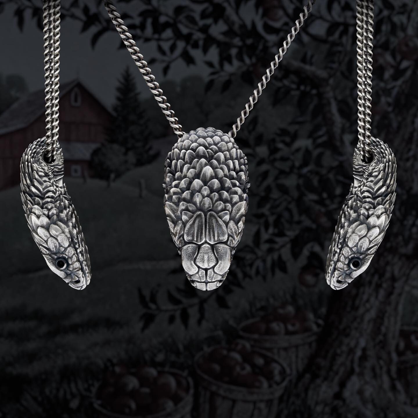 The Snake, a powerful life force of creation and destruction. As snakes shed their skin, they are symbols of rebirth, transformation, immortality, and healing. Living so close to the earth, get your Snake necklace as an emblem of the full cycle of na
