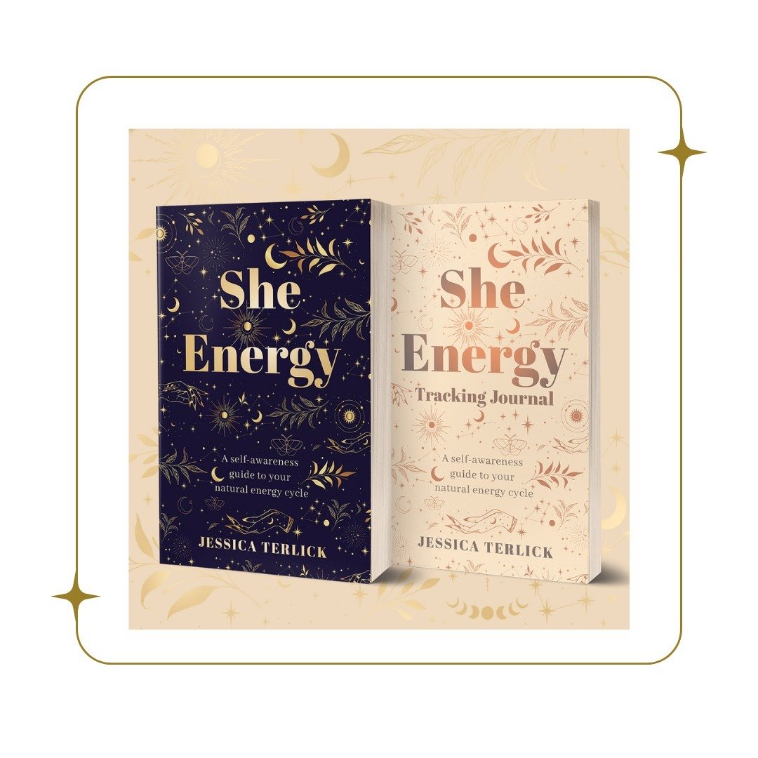 So one of my biggest accomplishments is that I am an author.
I am so proud to be one.
Here are my two books. She Energy: A self-awareness guide to your natural energy cycle is your complete guide on how to harness your energy cycle and organise your 