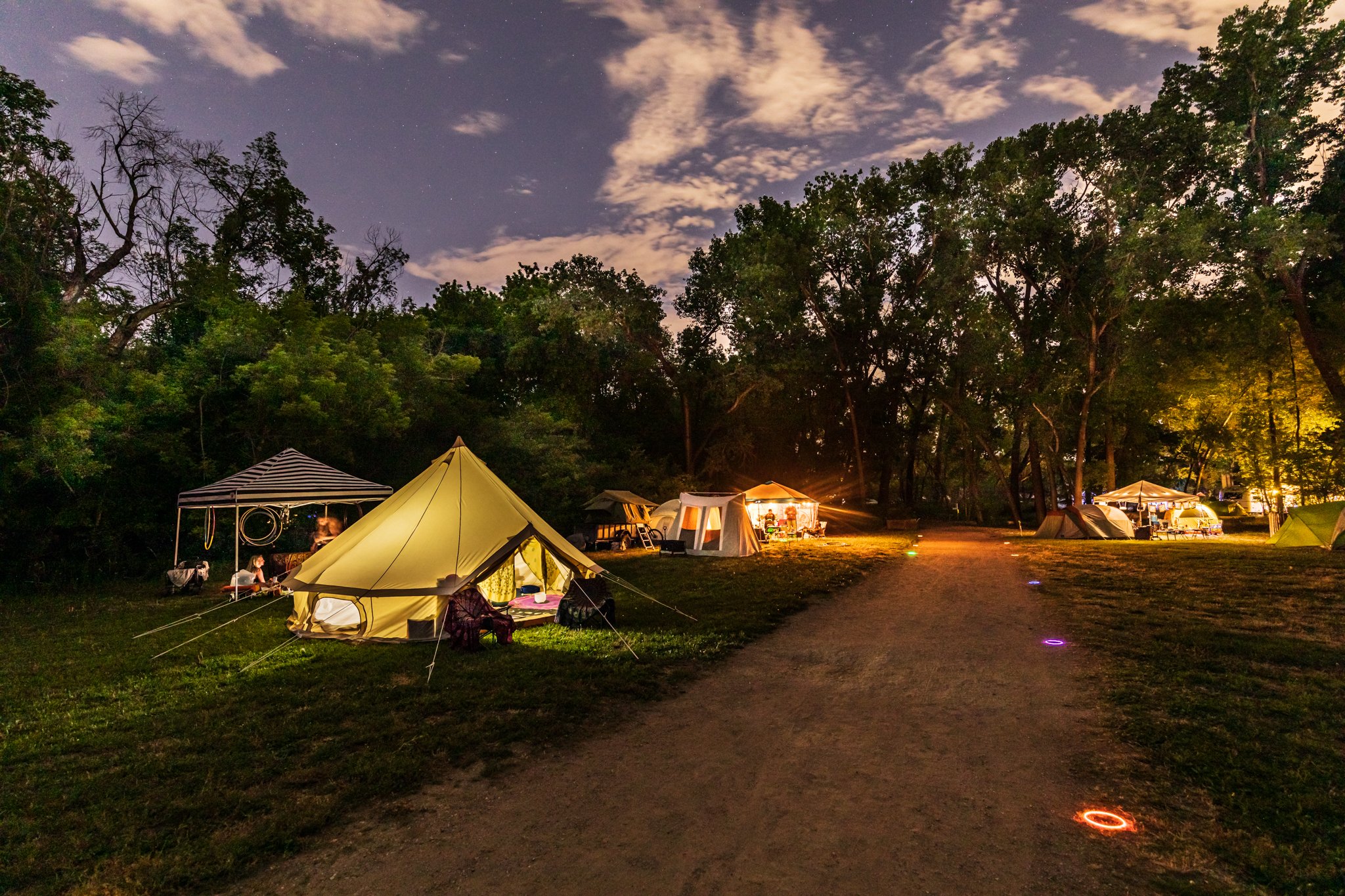Camping at OMF2022. Photo by Sam Crump