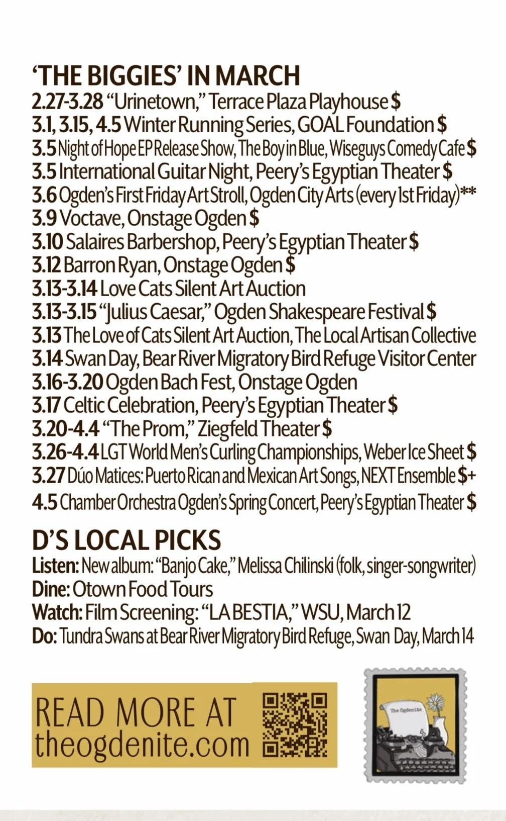 ‘The Biggies’: March 2026