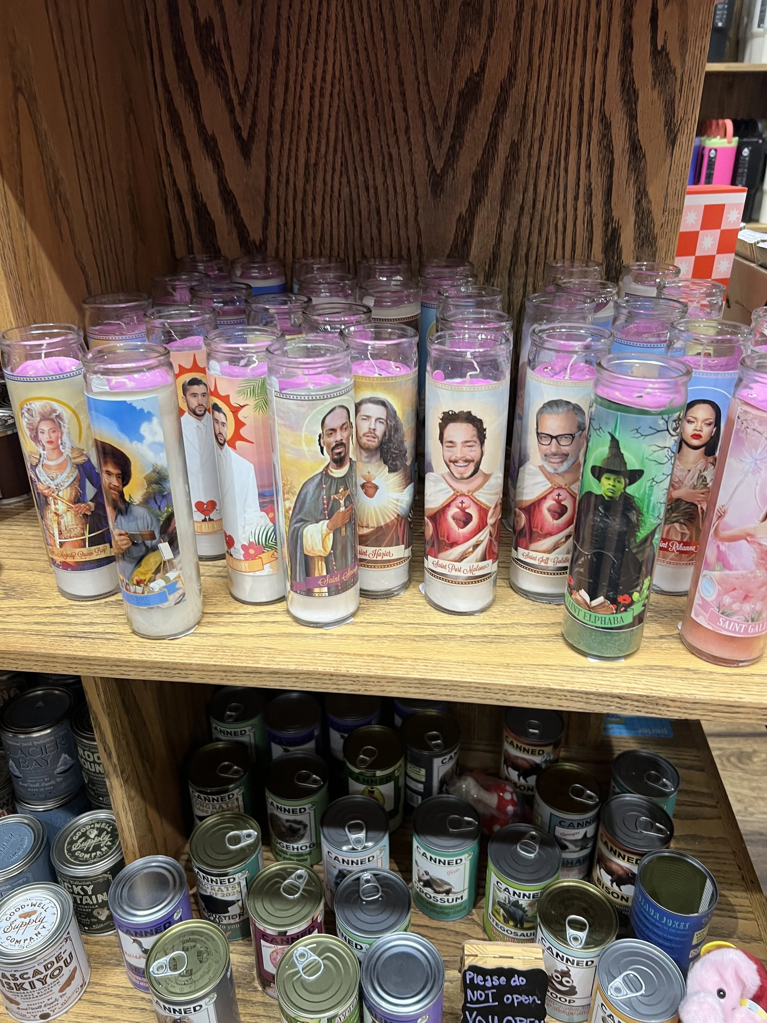 Match your person with their perfect candle. I spy Jeff Goldbloom. I hope he's not taken. I gave my son a Sabrina Carpenter for his birthday. He loved it. The Weber State Downtown store, on 23rd and Washington, is a nice retail shop with a Daily Rise