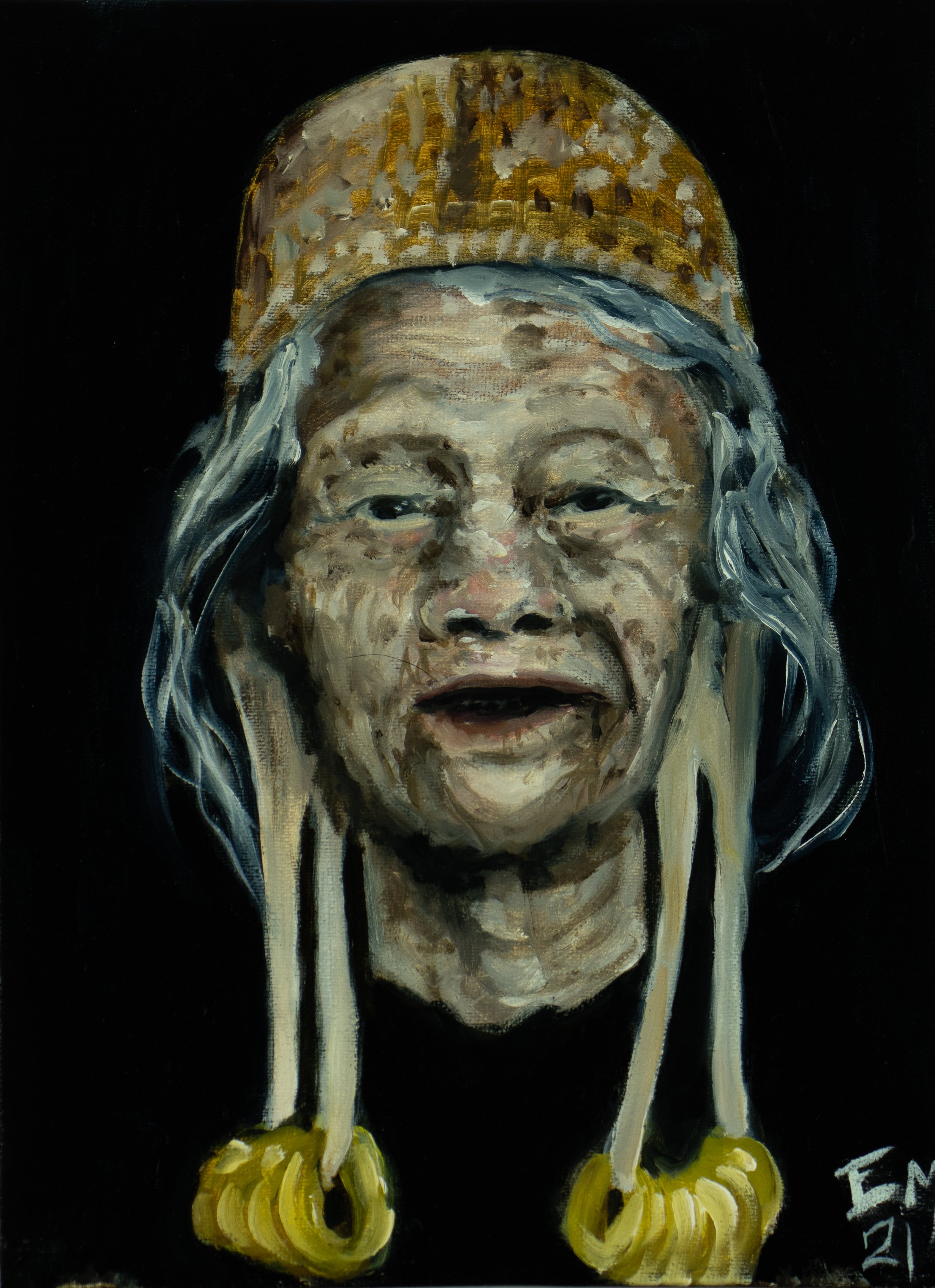 Portrait study, 8x6, oil on linen 2021 $150