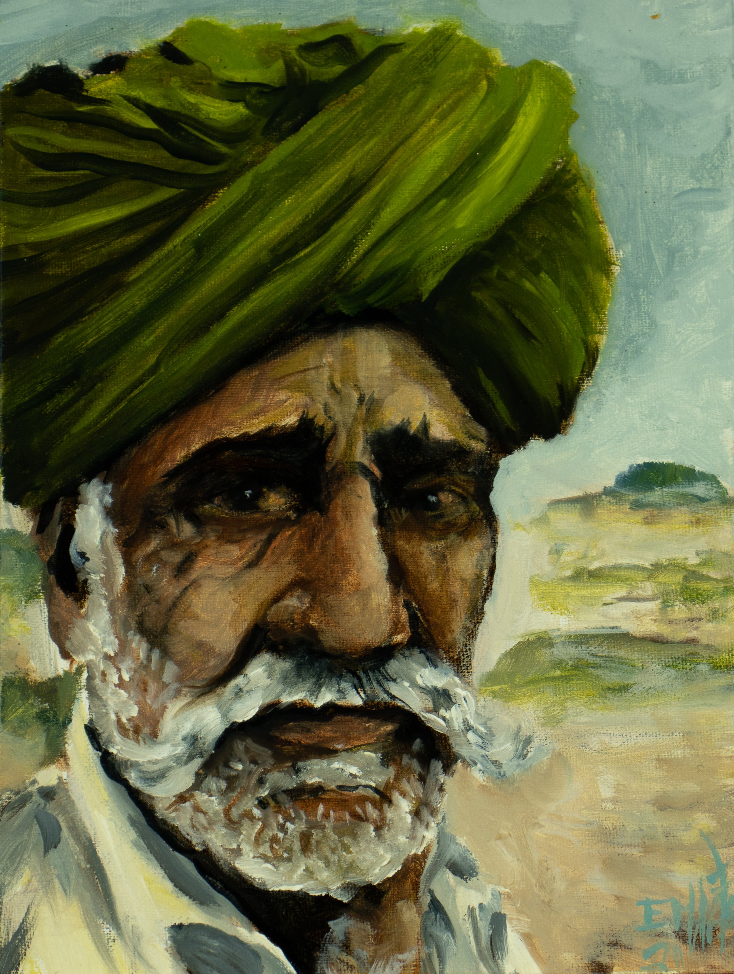 Portrait study, 8x6, oil on linen, 2021/ SOLD