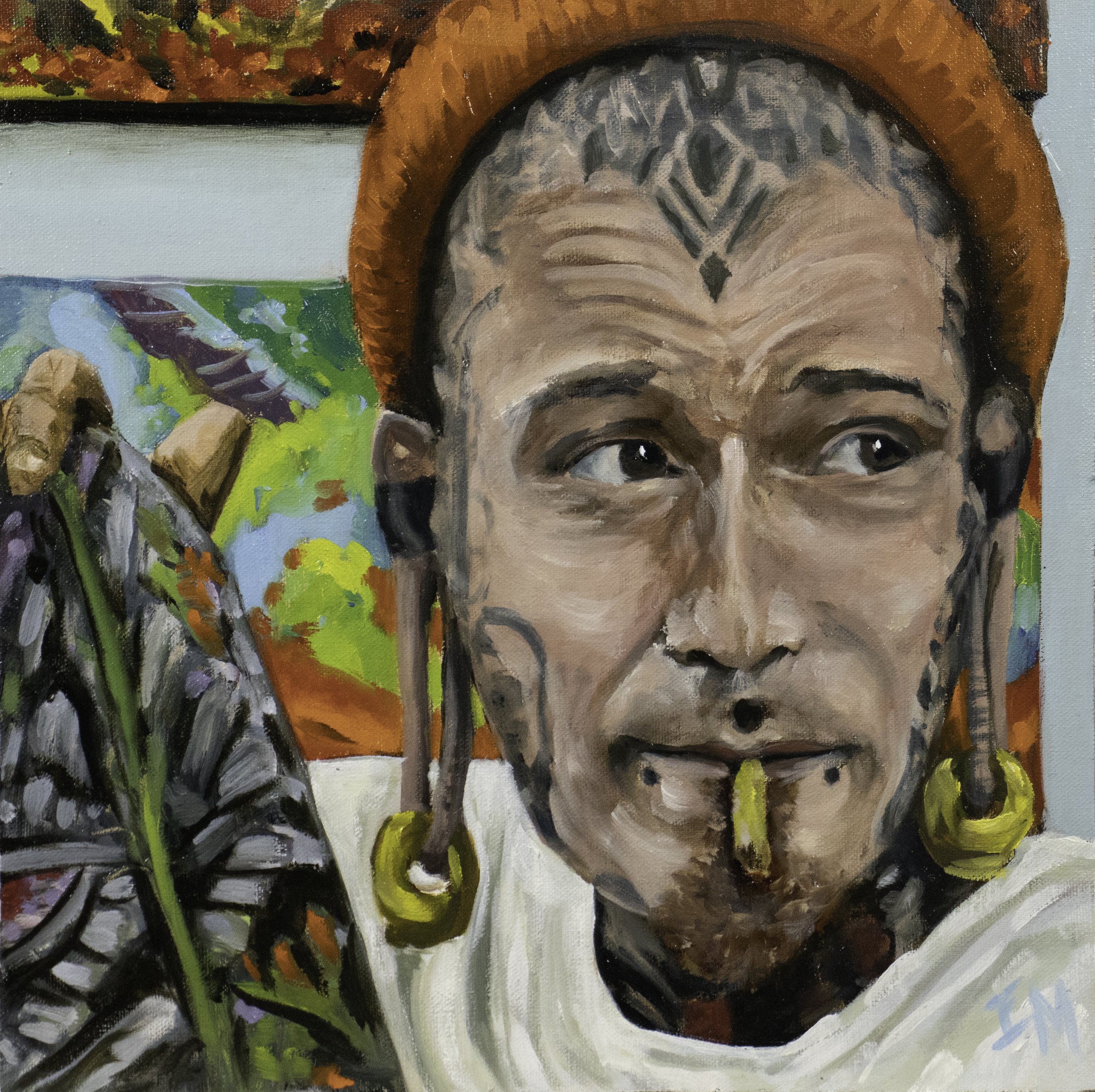 "Jubsy King" 10x10 oil on linen 2023 $300