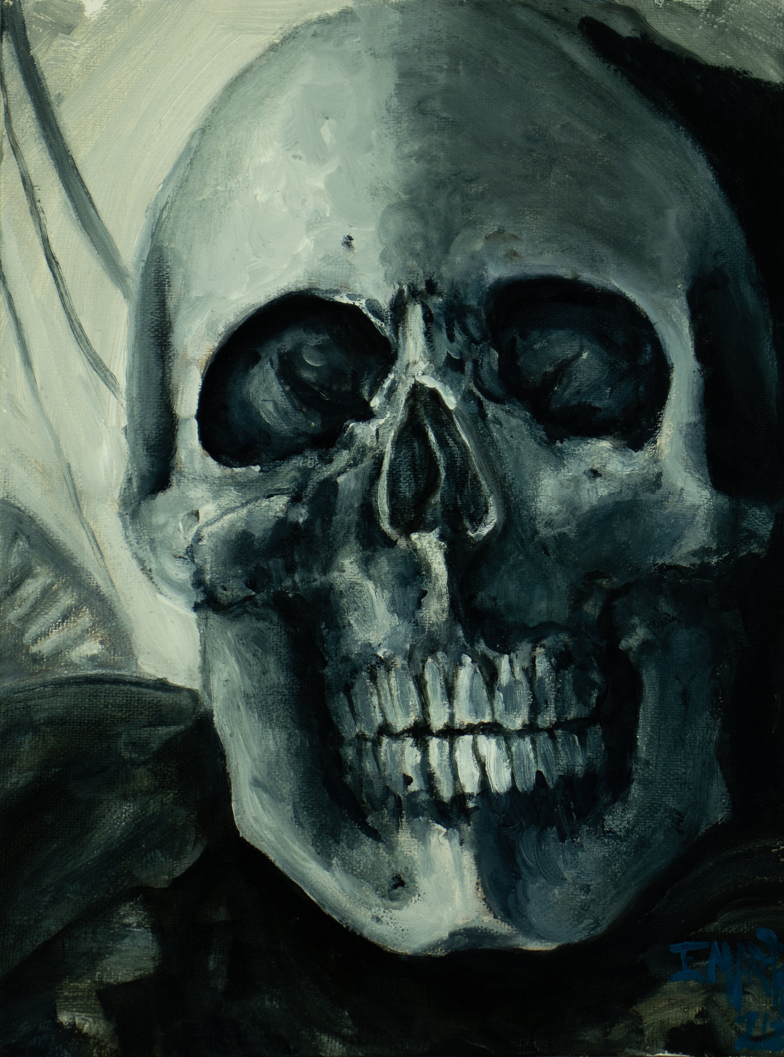 Portrait study, 8x6, oil on linen,2020 $150
