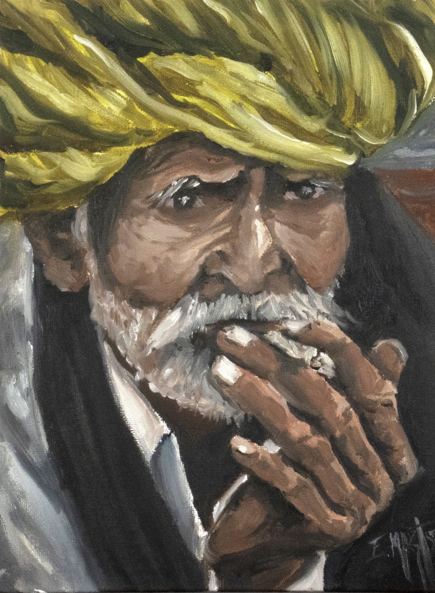 Portrait study 8x6 oil on linen 2022 $150