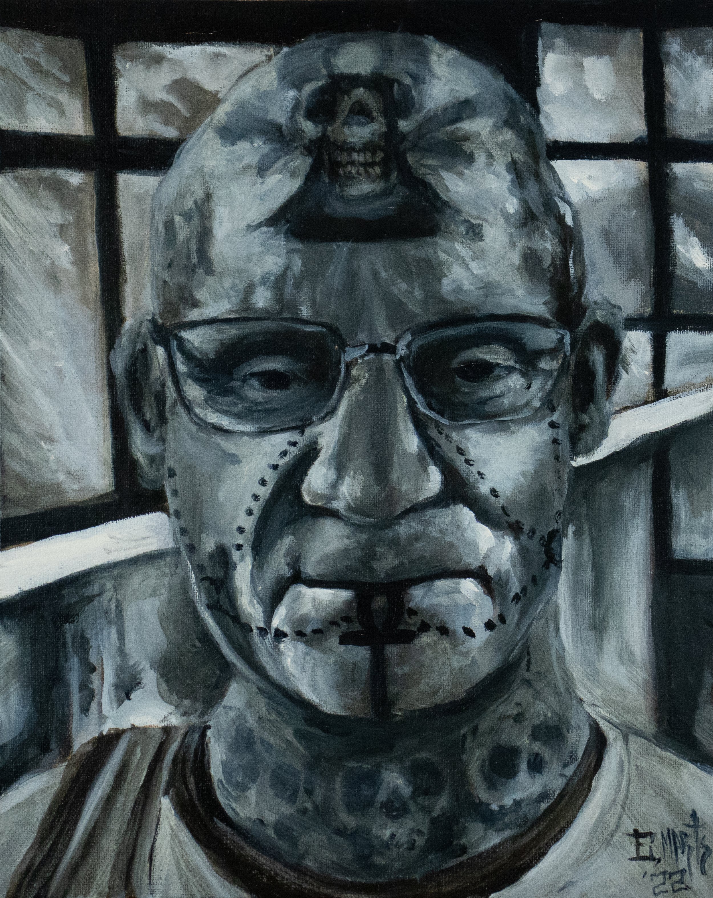 Mullins! (Protection from witches) ,8x10, oil on linen, 2022 $400