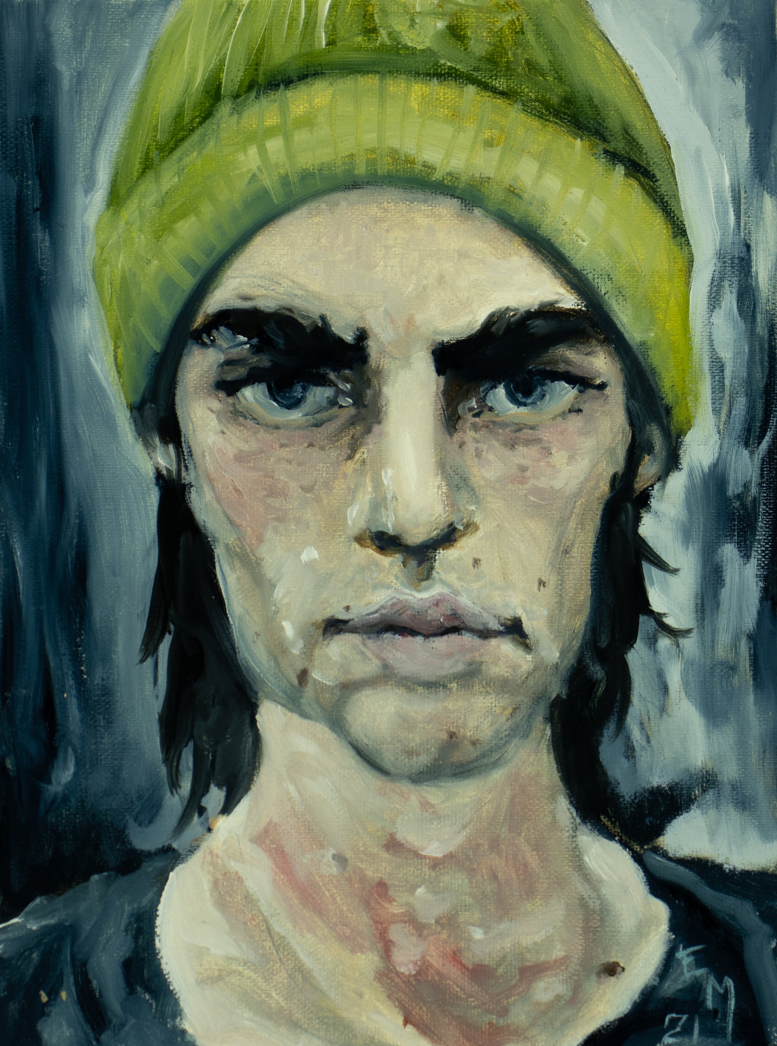 Portrait study, 8x6, oil on linen, 2021 $150
