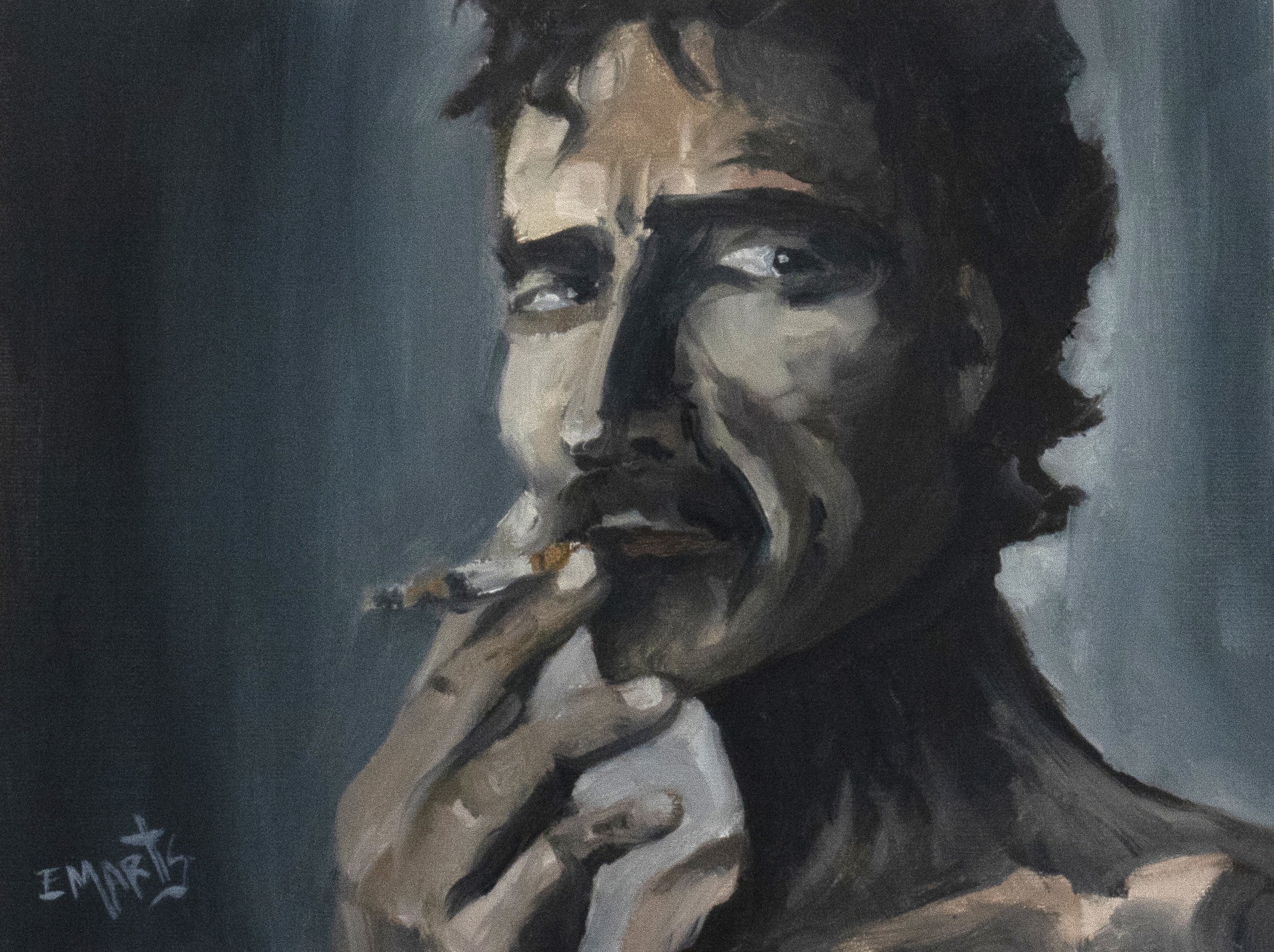 Portrait study 8x6 oil on linen 2022 $150