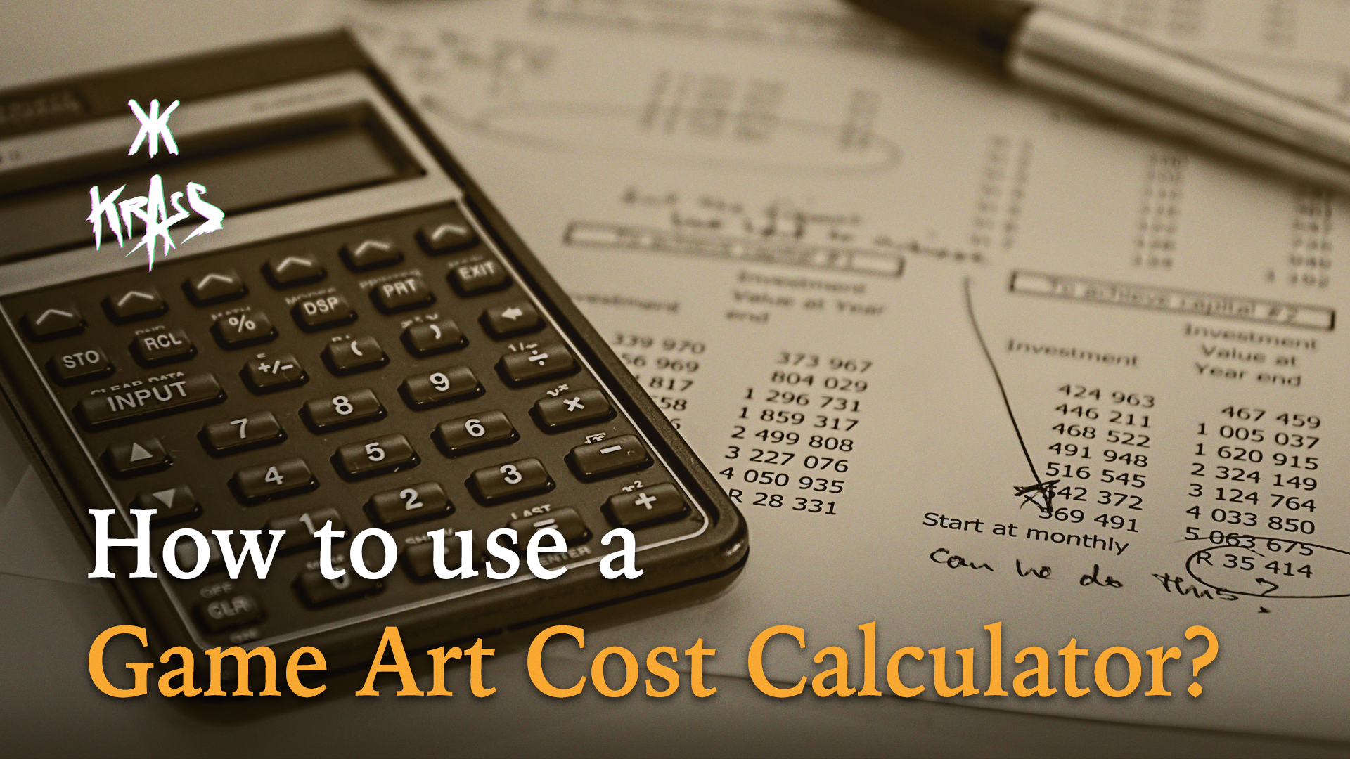 How to use a game art cost calculator?