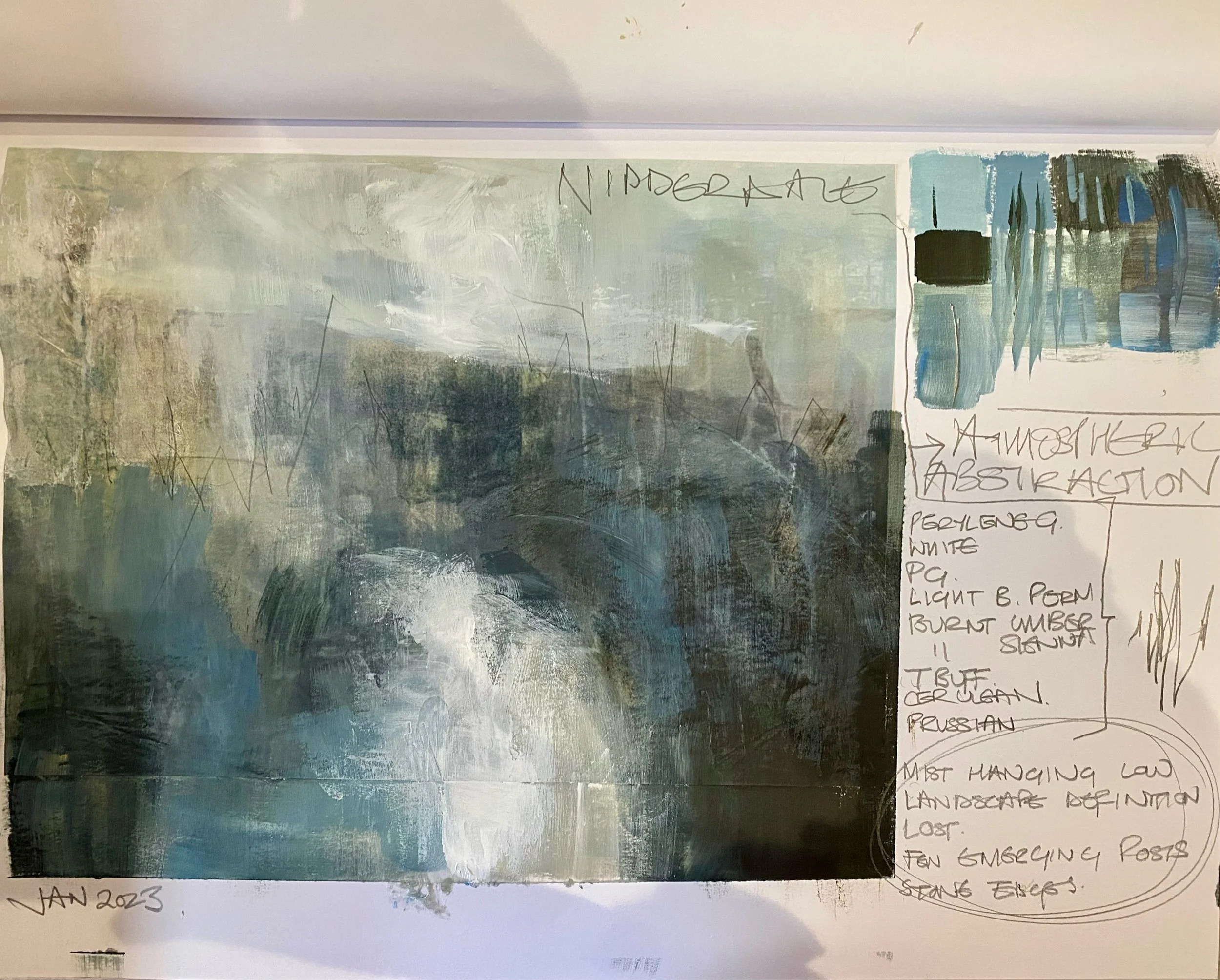 Studio Journal page