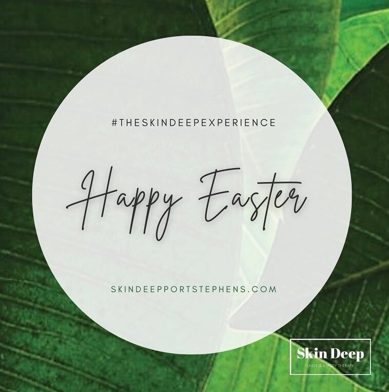 Happy Easter everyone 🐰🐰🐰 we are back in the salon tomorrow 10am-2pm for our massive clearance sale. We will be resume treatments on Tuesday the 2nd of April. Bookings can be made online.through our website. #skindeepbeauty #sale #beautysalonports