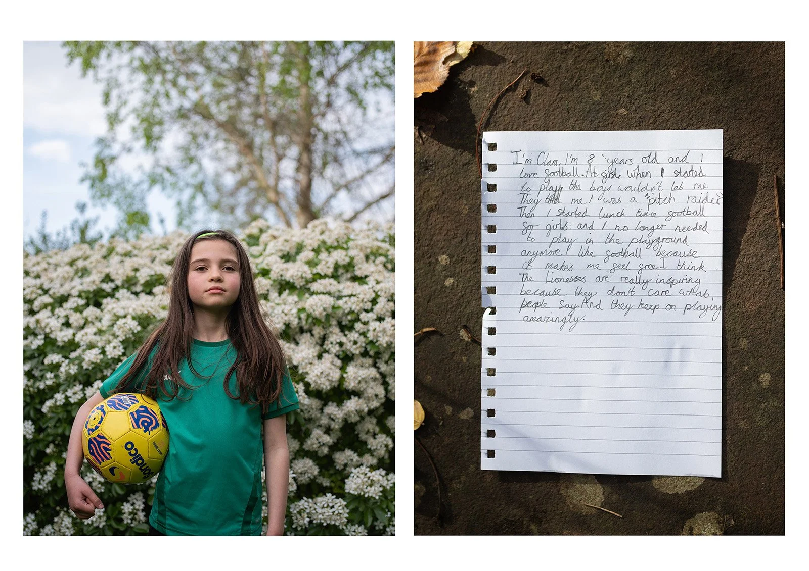 “The boys wouldn’t let me play. They told me I was a pitch raider!” - Clara