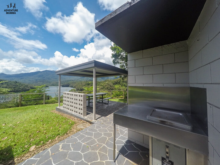 The BBQ’s are squeaky clean, FREE and have views to die for….