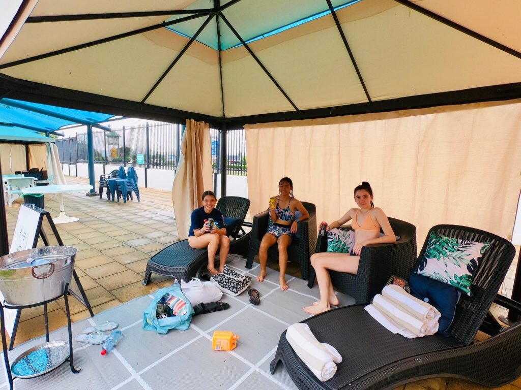 Hire a cabana for the day