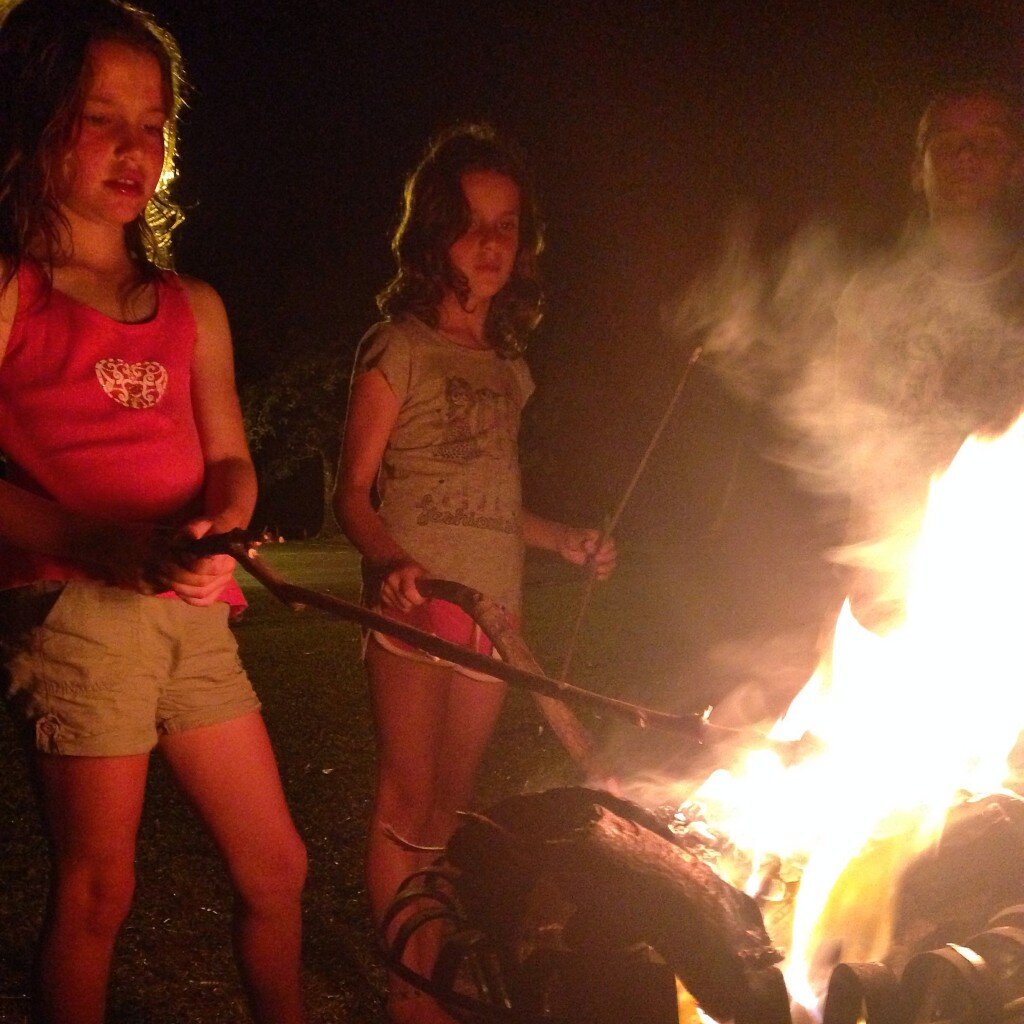 Toasting marshmallows is always a favourite!!