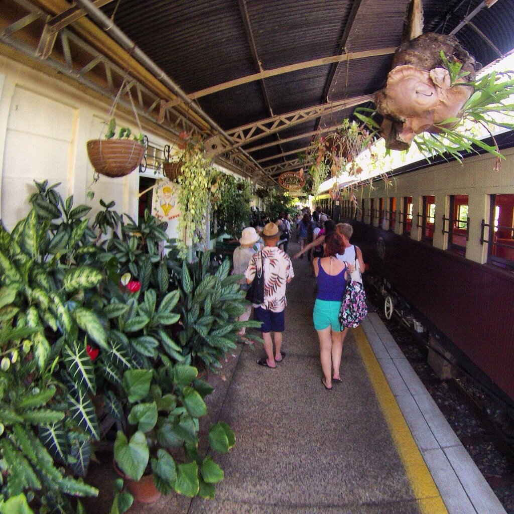 WE got time to chill on our way back to Cairns via the Kuranda Railway