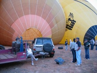 Hot Air Ballooning (and a quick breastfeed prior!)