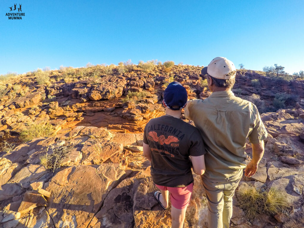 Ricky shows us the rock art, engravings &amp; occupation sites of the Southern Arrernte/Luritja people