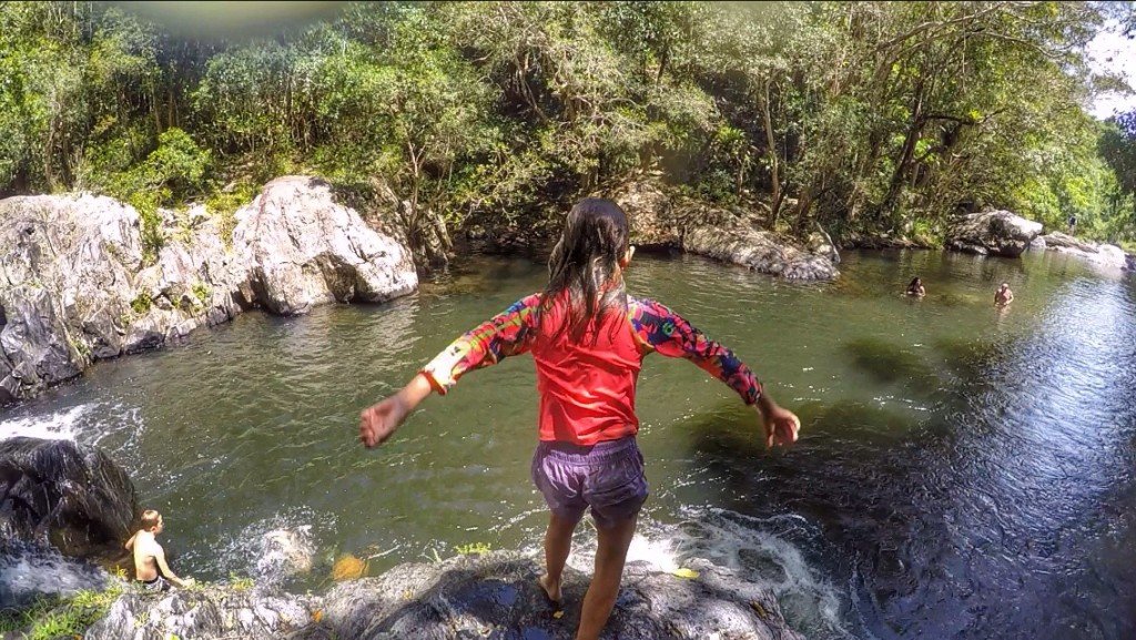 There's plenty of deep pools at Crystal Cascades