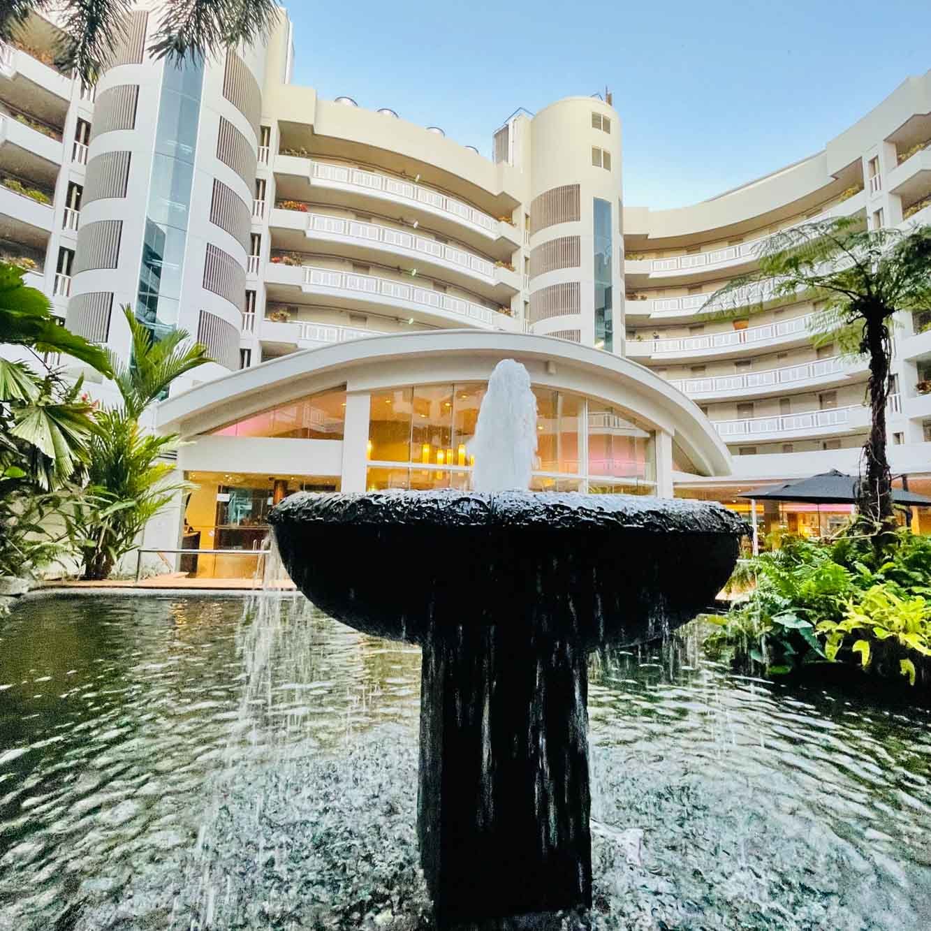 Fountains are a feature at DoubleTree Cairns