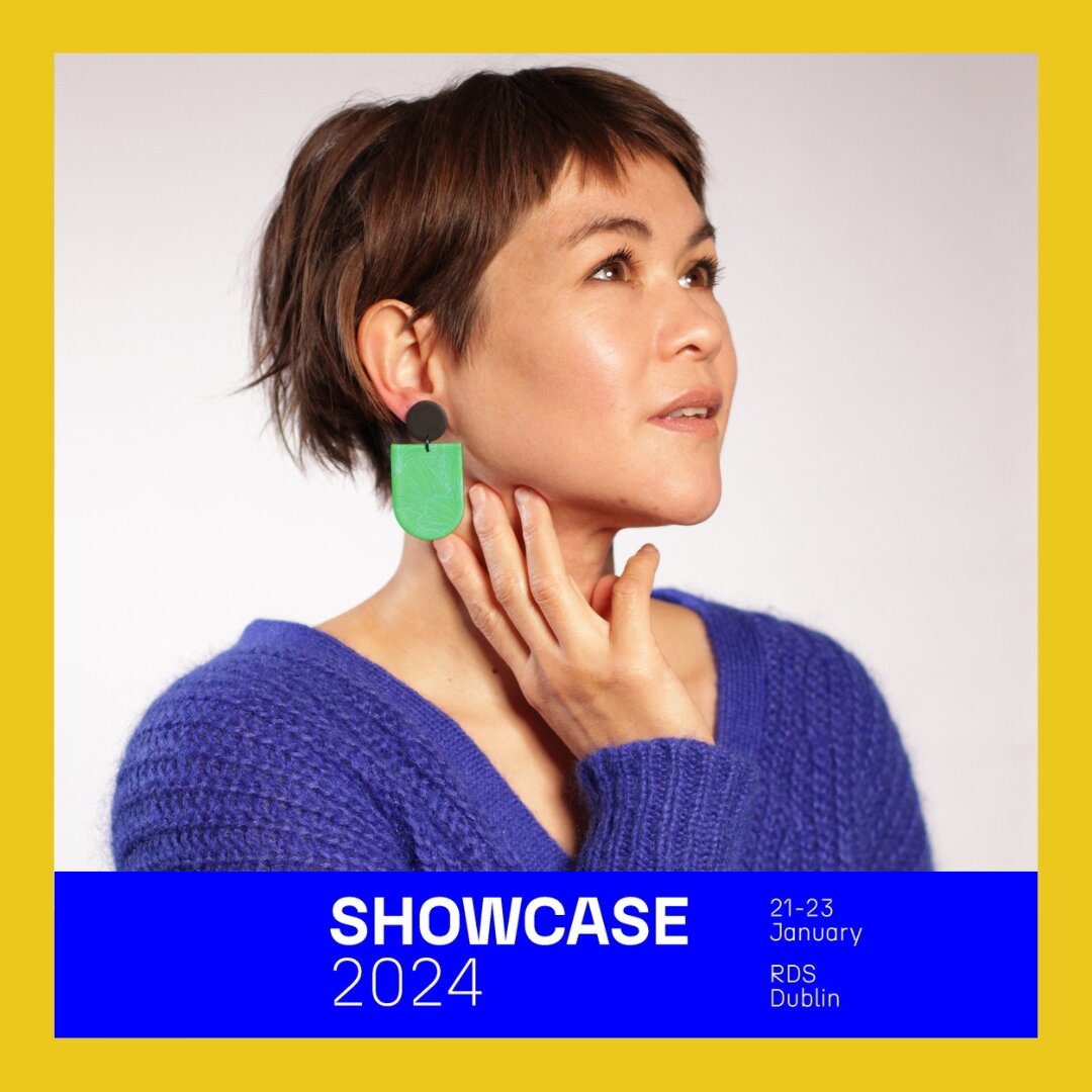 I am absolutely gobsmacked and ecstatic that my earring design - Cha Emerald - has been selected by Showcase Ireland for The Edit at next weekends trade show in the RDS. If you're visiting you might spot them in The Edit display, along with some othe