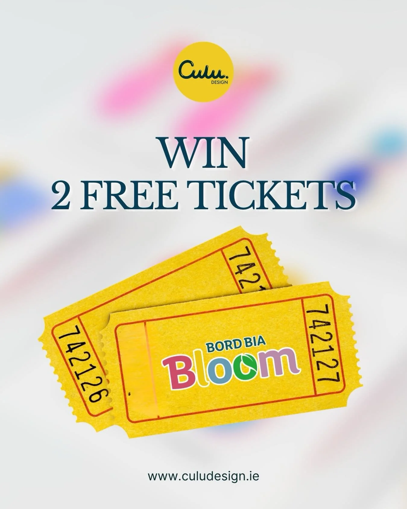 BLOOM TICKET GIVEAWAY 🌸

I&rsquo;ve got TWO tickets to give away for Bord Bia Bloom for either Thursday 28th or Friday 29th May, and I&rsquo;ll be reaching out to all of my email subscribers tomorrow morning!

If you&rsquo;d like to be in with a cha
