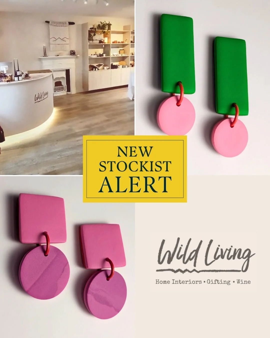 * New Stockist Alert! **

Culu has landed in Kinvara, Co. Galway!
Delighted to say you can now find my earrings in @wildlivingkinvara 

Part of the Wild Beans ever growing family, Wild Living is a gorgeous new space upstairs, above the cafe. Full of 
