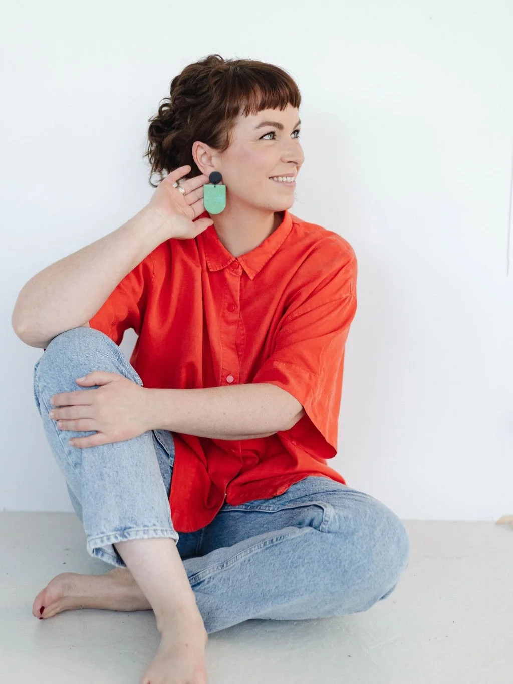 Feeling meh about your rig out?
 Change it? Absolutely not.

Put on a massive pair of earrings and carry on with your day. 😆
I&rsquo;m not saying the answer to everything is a big pair of colourful earrings&hellip;  BUT, a little colour never hurt!
