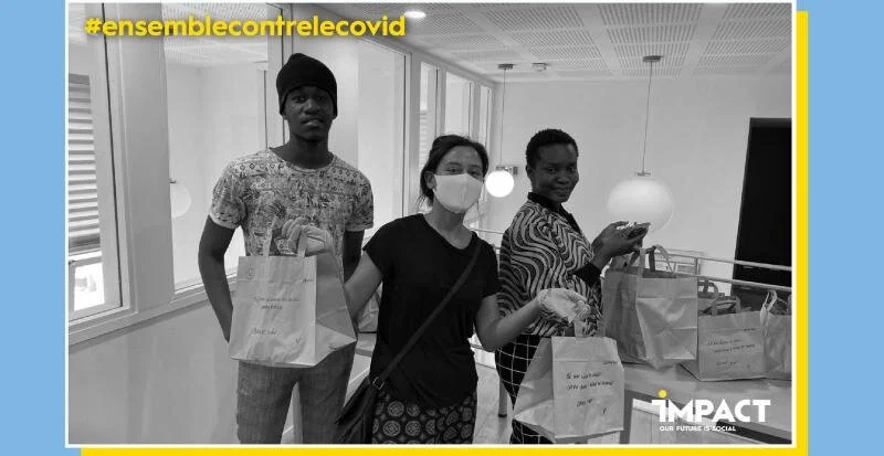 Student Pop, the student job specialist, distributes free meals to the most precarious students in a few dozen student residences.