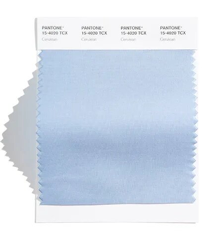 The color of the sky on a serene, crystal clear day.