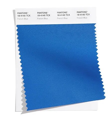 A stirring blue hue that awakens a vision of Paris in the springtime.