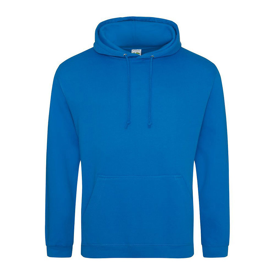 Just Hoods JHA001 College Hoodie in Sapphire Blue